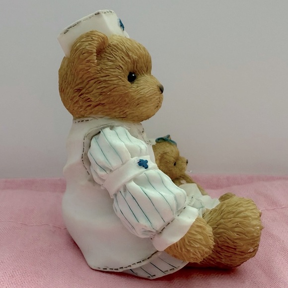 Cherished Teddies Laura Figurine with Brown and Cream Accents - Picture 5 of 9